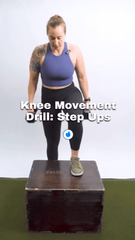 knee movement drill: step ups