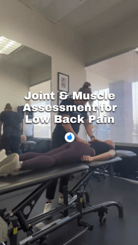 joint and muscle assessment for low back pain