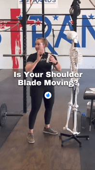 is your shoulder blade moving?