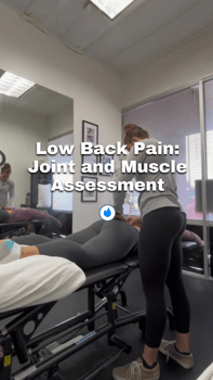 low back pain joint and muscle assessment