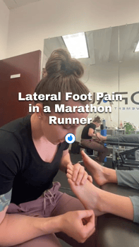 lateral foot pain in a marathon runner