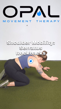 shoulder mobility: serratus rockbacks