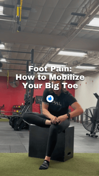 foot pain: how to mobilize your big toe