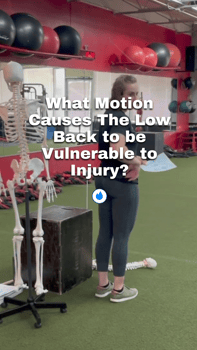 what causes the low back to be vulnerable to injury?