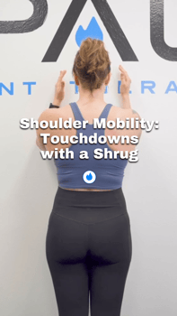 shoulder mobility: touchdowns with a shrug