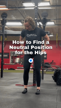 hip pain how to find a neutral position