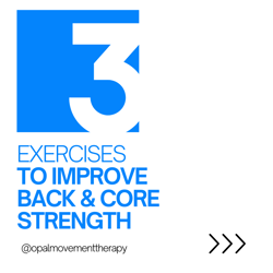 3 exercises to build back & core strength